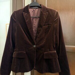 Theory Brown Velvet Blazer